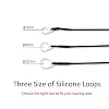 Hearing Aids Clip for RIC - Portable Hang Rope Anti-lost Fixation Cord Lanyard Clip Protection For Seniors (7mm)