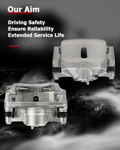 Image of cciyu 19B1832 19B1833 Front Left & Right Brake Calipers With Bracket For Acura For EL 1997-2000,For Honda For Civic 1996-2011,For Honda For Insight 2010-2014