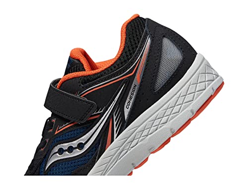 Saucony Cohesion 14 Lace To Toe Sneaker, Black/Navy/Red, 4 Us Unisex Big Kid #TOP4