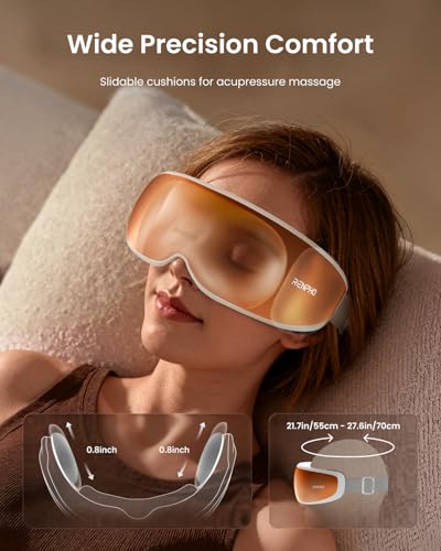 Image of RENPHO Temple Massager Eye Massager for Migraines, Birthday Gifts for Women Men Mom Her, FSA Eligible HSA Voice Control Smart, Head Circumferences 21.7in to 27.5in Eyeris Calina