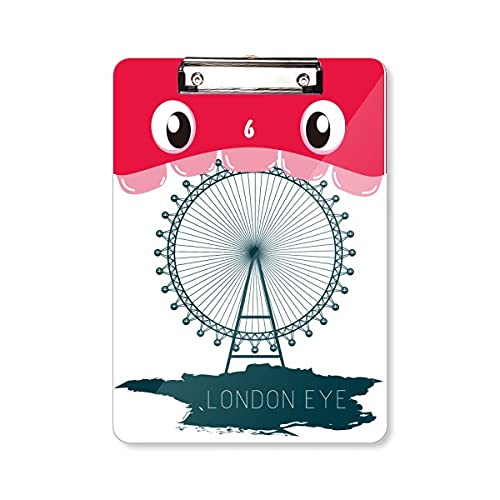 Bloc-notes A4 London Eye Royaume-Uni dossier à tête plate apprentissage scolaire