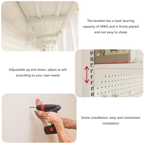 Narzędzie Pegboard Garaż stojak ścienny zestaw kluczy do przechowywania wierteł stojaki, metalowy organizer na pegboard, montowany na ścianie stojak ekspozycyjny do kuchni, biura, warsztatu i