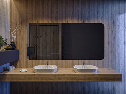 Artforma-Premium-Espejo-de-Bano-con-Iluminacion-LED-100×60-Luz-Espejo-de-Pared-con-Interruptor-Tactil-Diferentes-tamanos-retroiluminado-Iluminado-Blanco-Neutro-4500K-T105