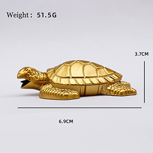 Torch Lighter, Creative Desktop Golden Turtle Butane Lighter, Cool Portable Gas Lighter, Adjustable Soft Flame Lighter, Refillable Butane Lighter For Outdoor Indoor Men Boyfriends Gift(Turtle) #TOP5