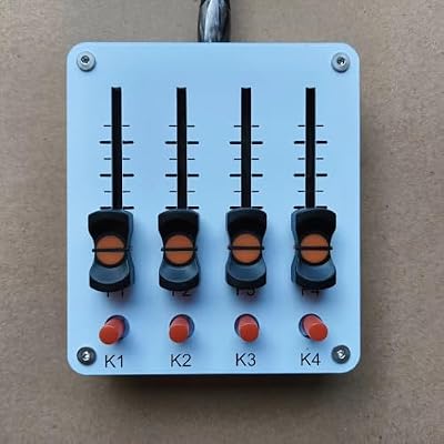 4-Channel MIDI Fader Controller, 45mm Faders with 4 Buttons, USB-C Plug & Play MIDI Mixer for DAW Music Production Software