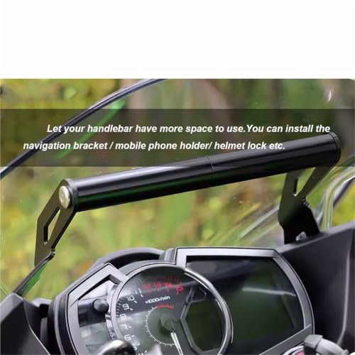 Soporte móvil Kawasaki Ninja 400 antivibración con ángulo ajustable 3