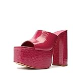 SCHUTZ Women's Darah Platform Heeled Sandal, Pink, Size 6.5