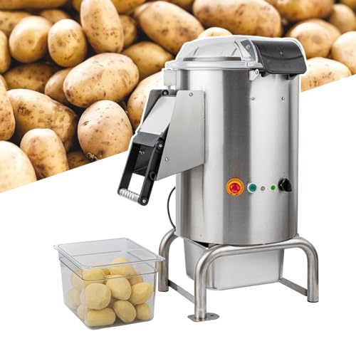 Pelapatate Elettrico, pelapatate Automatico, apparecchiatura Automatica per la Pulizia e la pelatura di Verdure, pelatura Rapida, Adatto per Patate Dolci, ravanelli, Zenzero