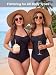 Best One-Piece Swimsuits for Women Over 50: Flattering Styles You'll Actually Love 18 Smismivo Tummy Control Swimwear Halter One Piece Slimming Vintage Retro Swimsuit Womens Ruched Push Up Bathing Suit Black