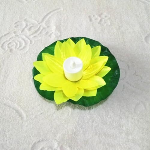 Velas de Loto LED medianas impermeables decorativas para estanques y obsequios 3