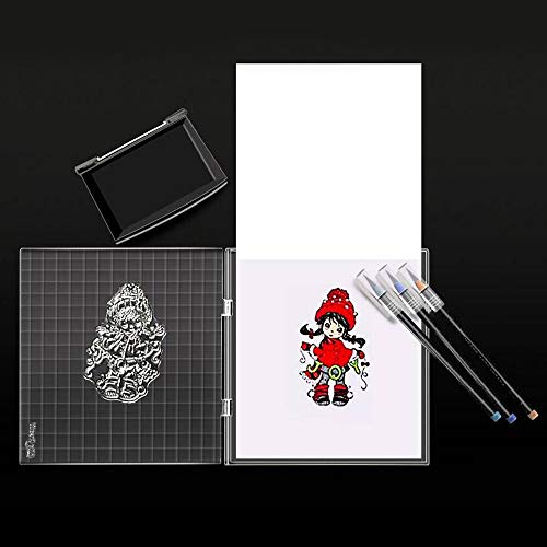 Ahomash Stamp Positioning Tool Acrylic Stamp Block Perfect Positioning Stamping Clear Stamps Scrapbook Craft With Grid Lines,Diy Stamping Platform Tools Transparent #TOP3