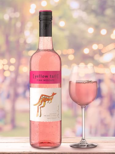 Yellow Tail Pink Moscato - Süßer Roséwein aus Australien mit 7,5% vol. Alkohol (6 x 0,75l)