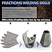 WelderElite Welding Coupons Vases,17 Gauge Welding Practice Kits, 304 Stainless Steel Plate,Beginner Welding Kits,Suitable for TIG MIG, for Mastering and Improving Welding Skills.
