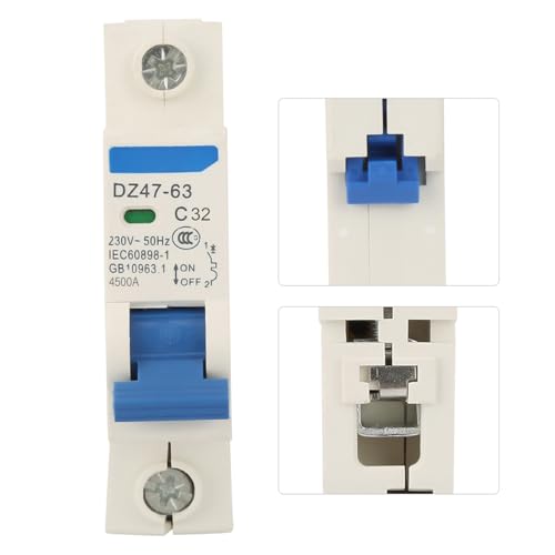 Disjuntor Dz47 63 Interruptor Miniatura Disjuntor Pequeno Disjuntor Elétrico para Dz47-63, Dz47 63 D