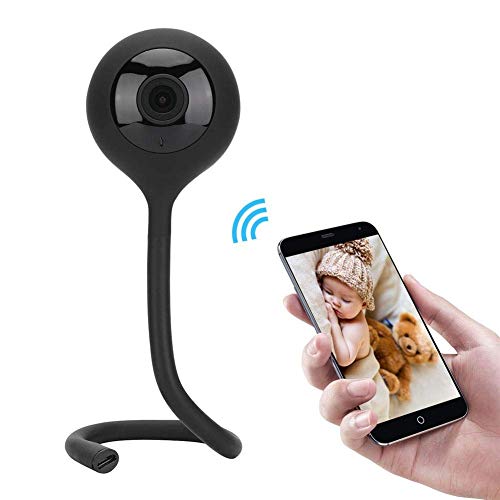 D-CANNY Baby Monitor Video Baby Monitor con Telecamera Wireless Baby Monitor Baby Lullaby Visione Notturna Monitoraggio della Temperatura 2 Way Talk,Black