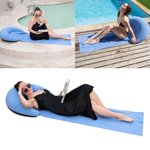Coussin de dossier portable et pliable pour voyage et piscine
