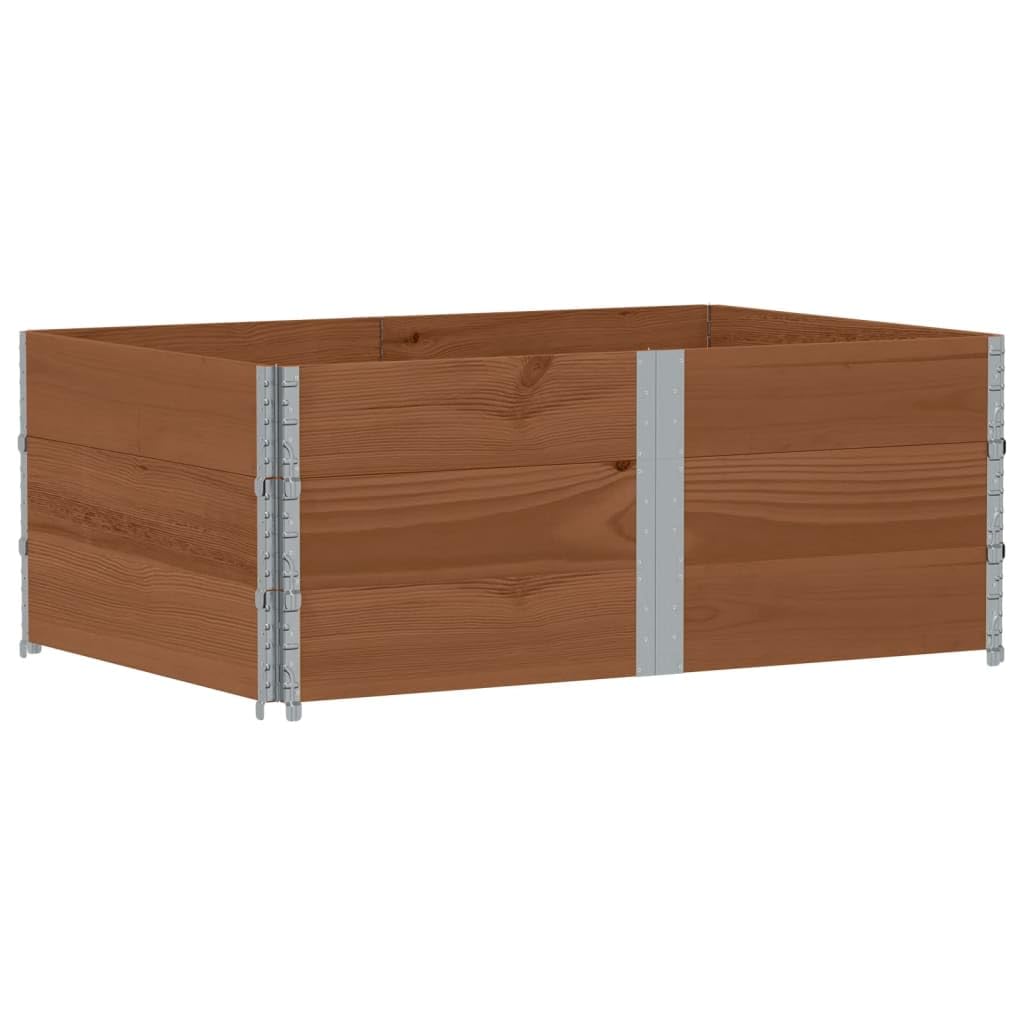 Paretali per Pallet 3pz Marroni 150x100cm Legno Massello Pino, Commercio e Industria,Movimentazione di Materiali,Pianali di carico e Pallet, 35kg-3295385