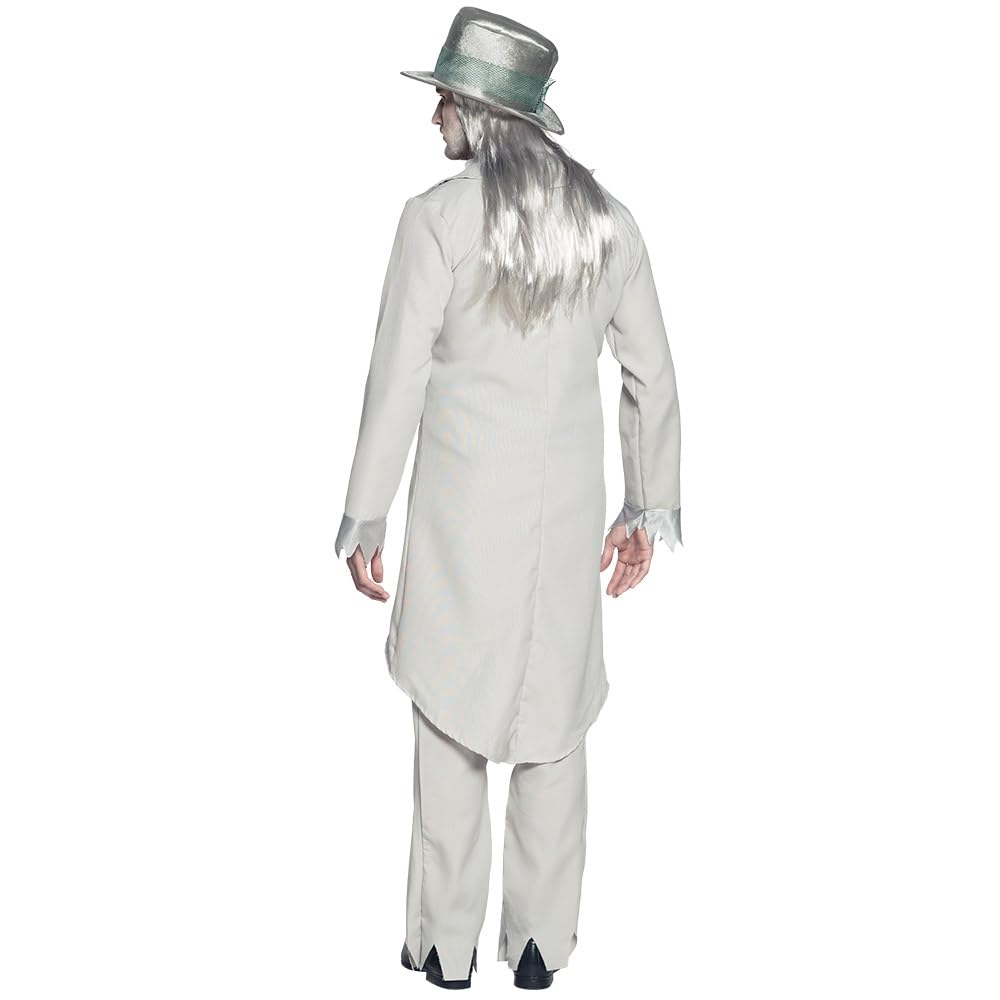 Boland - Costume da sposo fantasma per adulto, gilet, giacca, pantaloni e jabot, set, carnevale, festa in maschera, Halloween