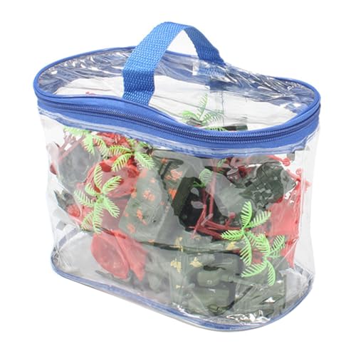 Gogogmee 41個子供用シーンおもちゃ プラスチック製静的モデル玩具 砂場テーブル付きプレイ 想像力育成 遊びながら学べる屋外おもちゃ
