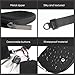 KeyChain Wallet Wristlet Wallets For Women Mini Zip Dual Pouch Wristlet (black+black)