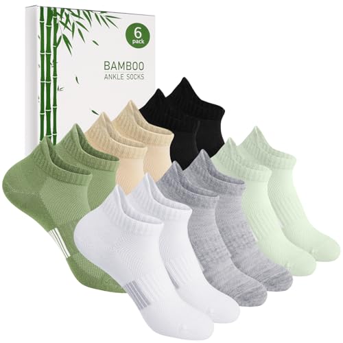 Blu Ninfee Bambus Sneaker Socken Damen 39-42, Sneakersocken Atmungsaktive Sportsocken, Laufsocken, Geschenke für Frauen, Kurze Damensocken Sommer, 6Paar, Mehrfarbig Blu Ninfee Bambus Sneaker Socken Damen 39-42, Sneakersocken Atmungsaktive Sportsocken, Laufsocken, Geschenke für Frauen, Kurze Damensocken Sommer, 6Paar, Mehrfarbig