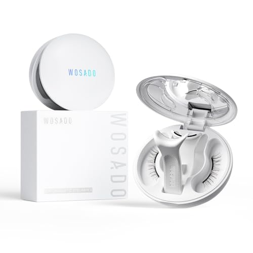 WOSADO Magnetic Eyelashes with Applicator Kit [V26 Savannah Breez] Reusable Magnetic Lashes without Eyeliner Glue-free False Lashes Waterproof Lightweight Suit for Natural Makeup