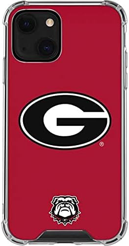 Skinit Clear Phone Case Compatible with iPhone 13 Mini - Officially Licensed University of Georgia Bulldogs Design