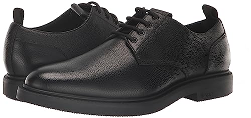 Image of BOSS Men's Larry Grain Leather Derby Dress Shoe