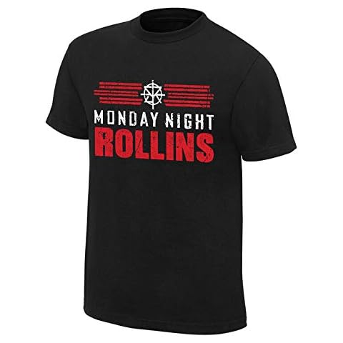 WWE Seth Rollins Monday Night Rollins Youth [Youth - Large] Authentic T-Shirt Black Cover