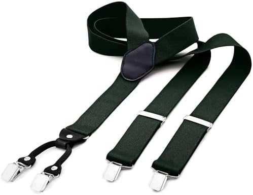 DonDon bretelles homme large 3,5 cm avec 4 clips bretelles homme ...