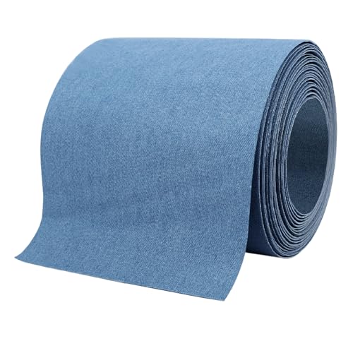 Denim Patches for Inside Jeans - Iron On Patches for Jeans - Jeans Patch for Repairing Pant Holes and Covering Imperfections, Large Size, 4 in. x 60 in.Denim Blue