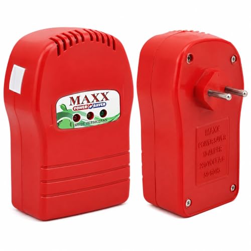 Image of Electricity Saving Device Power Saver Electricity Saving Device Maximize Energy Efficient Superior Digital & Powerful Electricity Saving Device 3D Hologram Original Tested Product (Red)