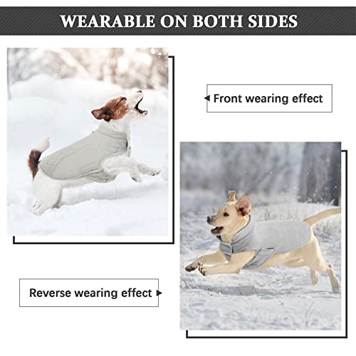 Kuoser Dog Winter Coat, Cozy Cold Weather Dog Coat Windproof Dog Jacket Thick Fleece Lining Dog Apparel Reflective Dog Vest For Small Medium Large Dogs Pet Winter Clothes With Harness Hole S-2Xl #TOP4