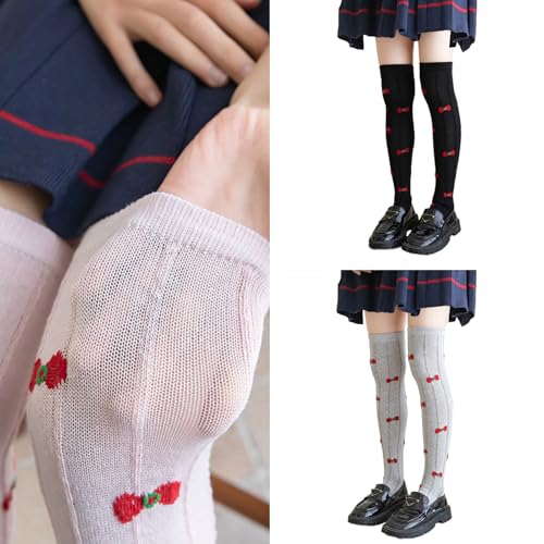 Long Boot Socks Over Knee Stockings Calf Girls Bowknot Stockings Children For Girls 3-8 Year Kids Socks2