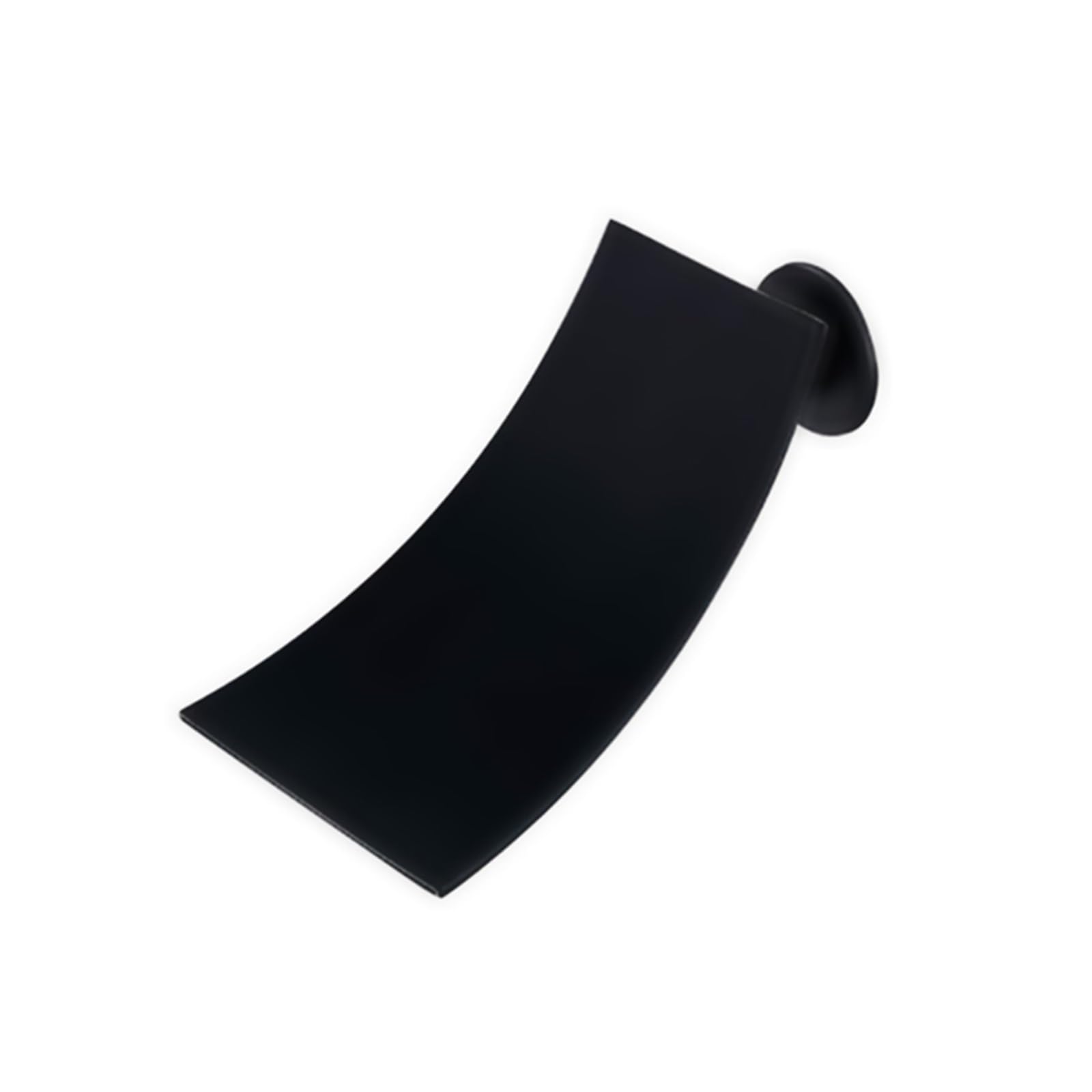 Robinet bec cascade mural noir pour une salle de bain moderne et zen