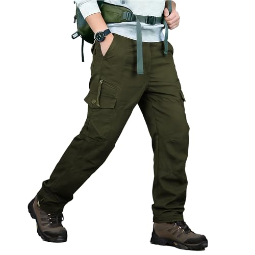 Lista de Como Hacer Verde Militar al mejor precio. 43 BKAYXTU Pantalones Tácticos para Hombre, Pants de Trabajo tácticos Militares para Hombre, Pantalones Casuales con 6 Bolsillos (MX/US, Alfa, X-Grande, Regular, Regular, Verde...