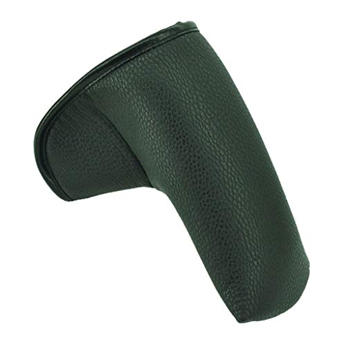 Golf Putter Head Covers Schlägerhaube mit Magnetverschluss,PU-Leder, wasserdicht, Golf-Putter-Abdeckung, Golf Schlägerkopfhülle Headcover Putterhaube Schlägerhaube Putter Schutzhülle ( Color : Black ) Cover