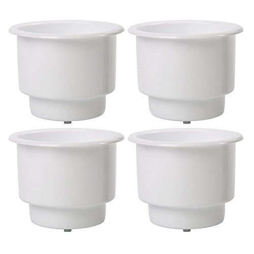 TeBaisea Recessed Drop in Plastic Cup Drink Can Holder Marine Cup Holder Plastic Cup Holder Insert Pontoon Cup Holders for Boat Boat Cup Holder for Truck RV Car Trailer 4pcs