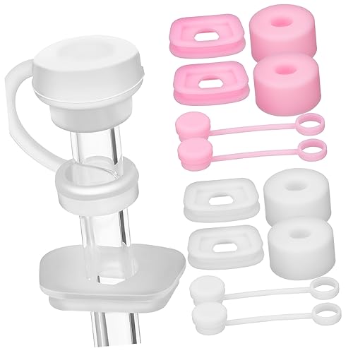 OFFSCH 12 in 1 Straw Topper Set Straw Covers for Leakproof Tumbler Accessories