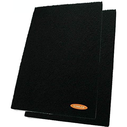 2 x Odor Control Activated Carbon Charcoal Cut-to-fit Replacement filter Pad Sheet 17.5"x 11.8" for Air Purifiers Cover