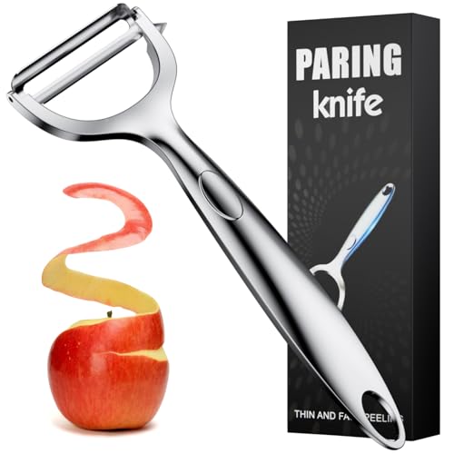 Arvoni Econome Legumes, Eplucheur Légumes en Acier Inoxydable, Eplucheur Pomme de Terre avec Lame Tranchante et Poignée Ergonomique, Éplucheur Multifonctionnel de Cuisine pour Légumes Fruits