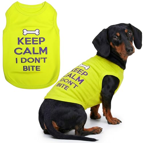 Parisian Pet Dog Shirt – 100% Cotton Shirts for Large Dogs – Sleeveless Puppy Vest – Lightweight and Breathable Pet Apparel – Pullover Summer Dog Clothes - Stretchy Funny T Shirts for Dogs