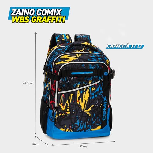 Sac à dos école COMIX polyvalent pour le collège, le lycée et les sorties - 2