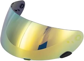 Motorcycle Helmet Visor Replacement Lens for Bell Qualifier Star DLX MIPS RS-1 RS-2, Anti-Fog & Anti-Scratch Tinted/Clear Options Helmet Lens for Street Riding and Daily Use,C Gold