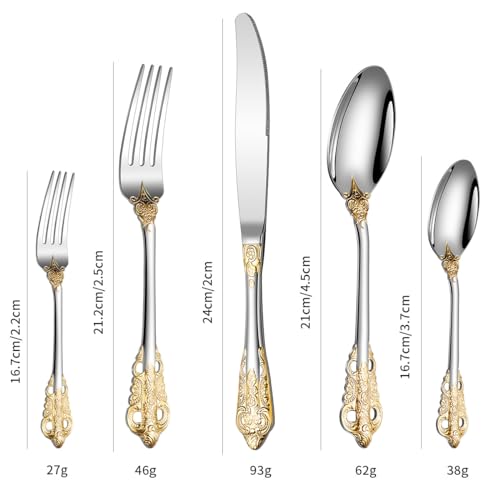 ESSONIO 50-teilig-Besteck aus Edelstahl 18/8, Besteck Set 10 Personen Besteckset Cutlery Set mit Messer Gabeln Löffel Teelöffel Kleine Gabeln, Hochglanzpoliert Luxuriöses Langlebig 5 ESSONIO 50-teilig-Besteck aus Edelstahl 18/8, Besteck Set 10 Personen Besteckset Cutlery Set mit Messer Gabeln Löffel Teelöffel Kleine Gabeln, Hochglanzpoliert Luxuriöses Langlebig