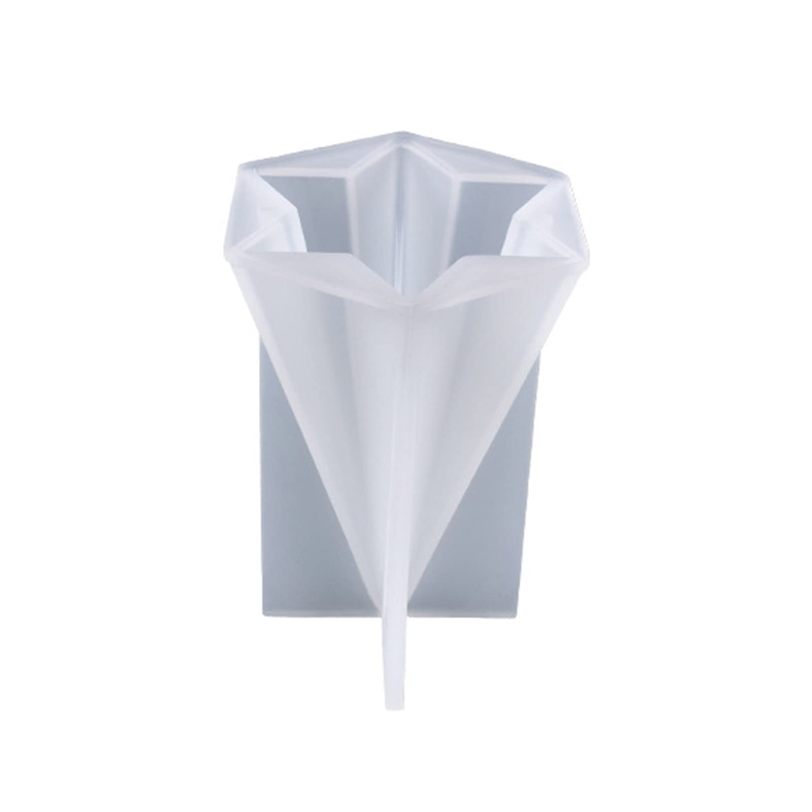 oringnat 8 Styles Hexagonal Cone Epoxy Resin Mold Pyramid Silicone Casting Mold for Making Jewelry Holder Handmade