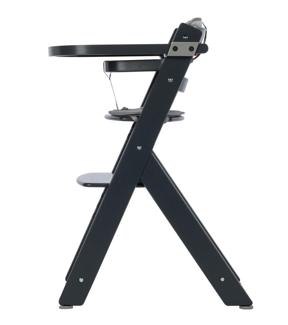 Bebeconfort Timba + Cojín, Trona de Bebé Evolutiva, 6 Meses-99 Años, hasta 110 kg, Bandeja Extraíble, Asiento/Reposapiés Regulables, Arnés Seguridad, Compatible con Timba Baby, Mineral Graphite