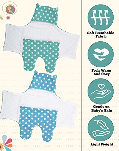 Image of New Born Multi-Purpose Baby Boy's and Baby Girl's Blanket and Sleeping Bag (Blue Sea Green, 0-6 Months)