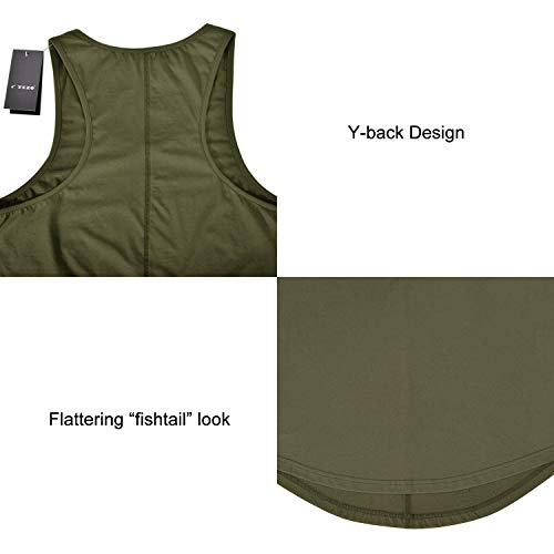 Mens 3Pack Workout Stringer Tank Tops Fitness Performance Muscle Sleeveless Shirts Gym Training Bodybuilding Vest(Gyagbk M) #TOP5