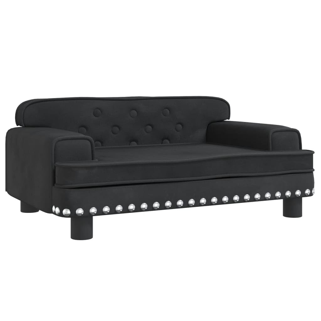 ZEYUAN Lettino per Cani Nero 70x45x30 cm in Velluto,Articoli per Animali,Animali Domestici - Articoli,Articoli per Cani,Lettini per Cani(SPU:171886)